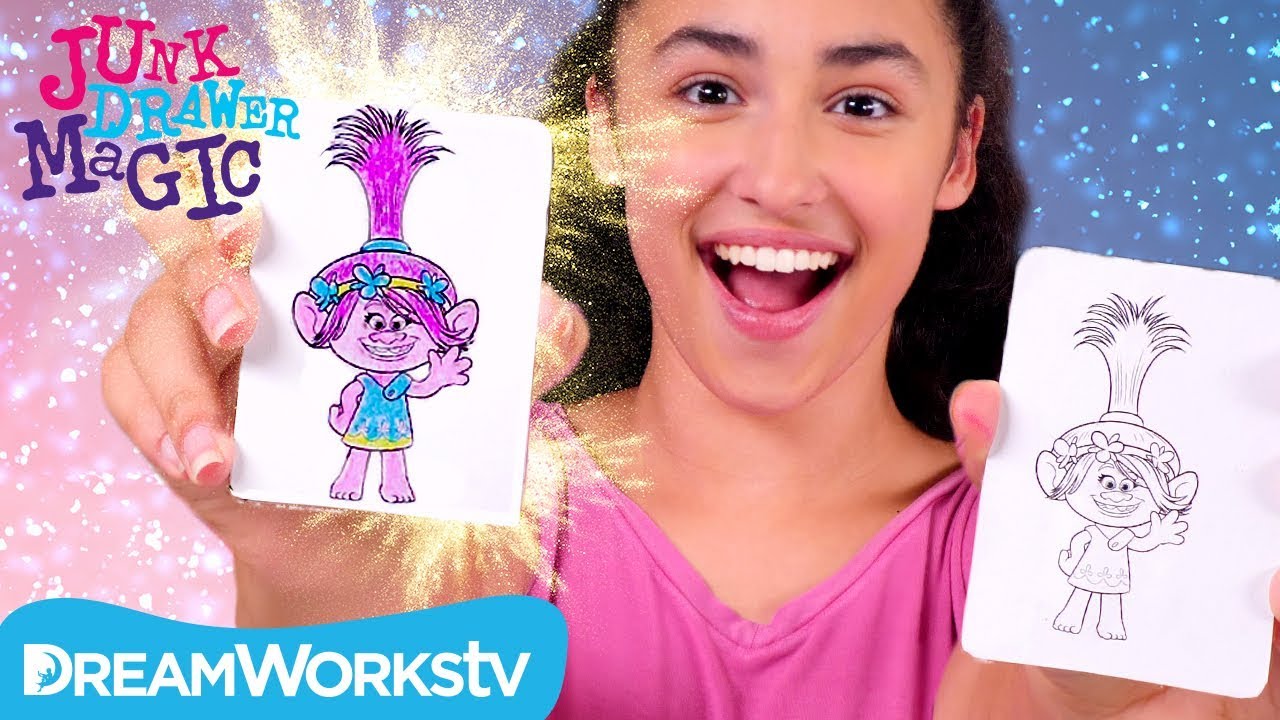 Trolls Glitter Bomb Trick I Trolls Presents JUNK DRAWER MAGIC