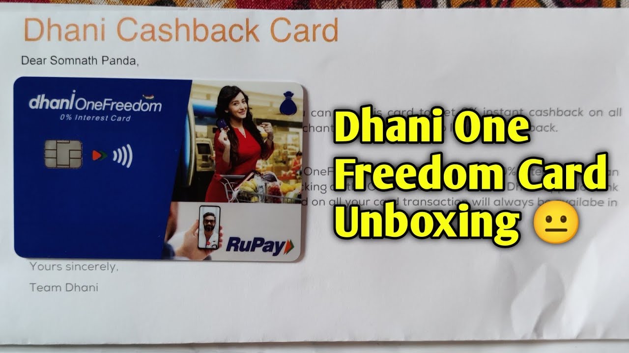 Dhani One Freedom 0% Interest Credit Card Unboxing ⚠️ Naver Active Before Watching This Video