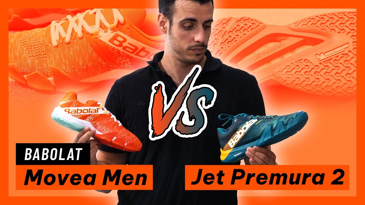 Comparativa Zapatillas de pádel 🐺BABOLAT JET PREMURA 2 2024 de Juan Lebrón 🐺 VS MOVEA MEN 2024⭐