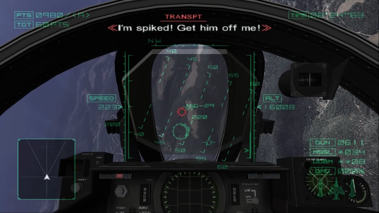 Ace Combat 04: Mission 4 - Blockade (Ace Difficulty)