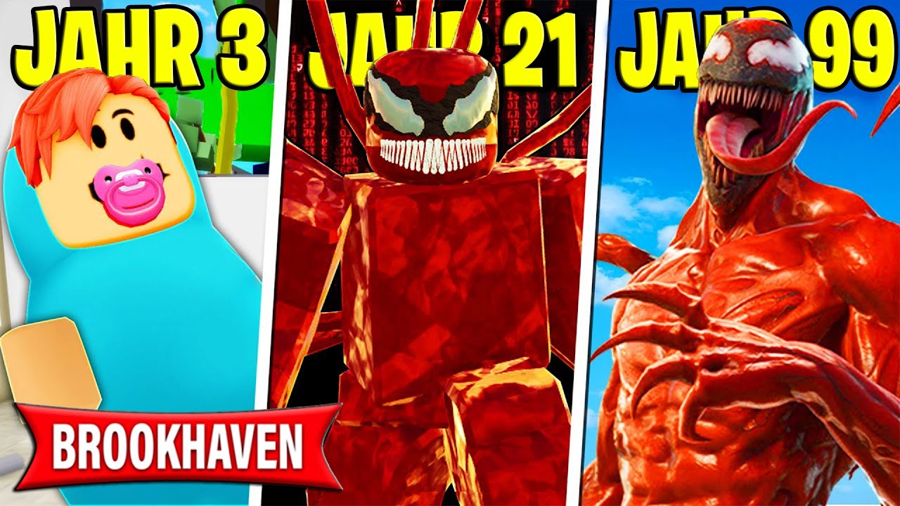 100 JAHRE als CARNAGE in BROOKHAVEN! (Roblox Brookhaven 🏡RP | Story Deutsch)