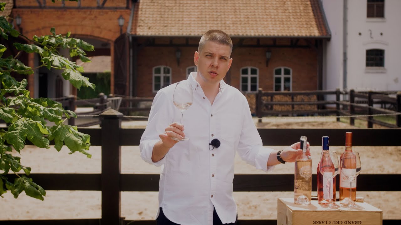 Trzy różne style produkcji wina różowego.