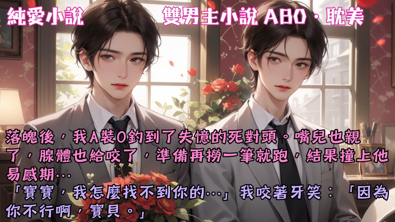 【耽美ABO】落魄後，我A裝O釣到了失憶的死對頭。嘴兒也親了，腺體也給咬了，準備再撈一筆就跑，結果撞上他易感期…#【戀愛笨蛋】 #小說 #故事 #爽文 #完結 #BL