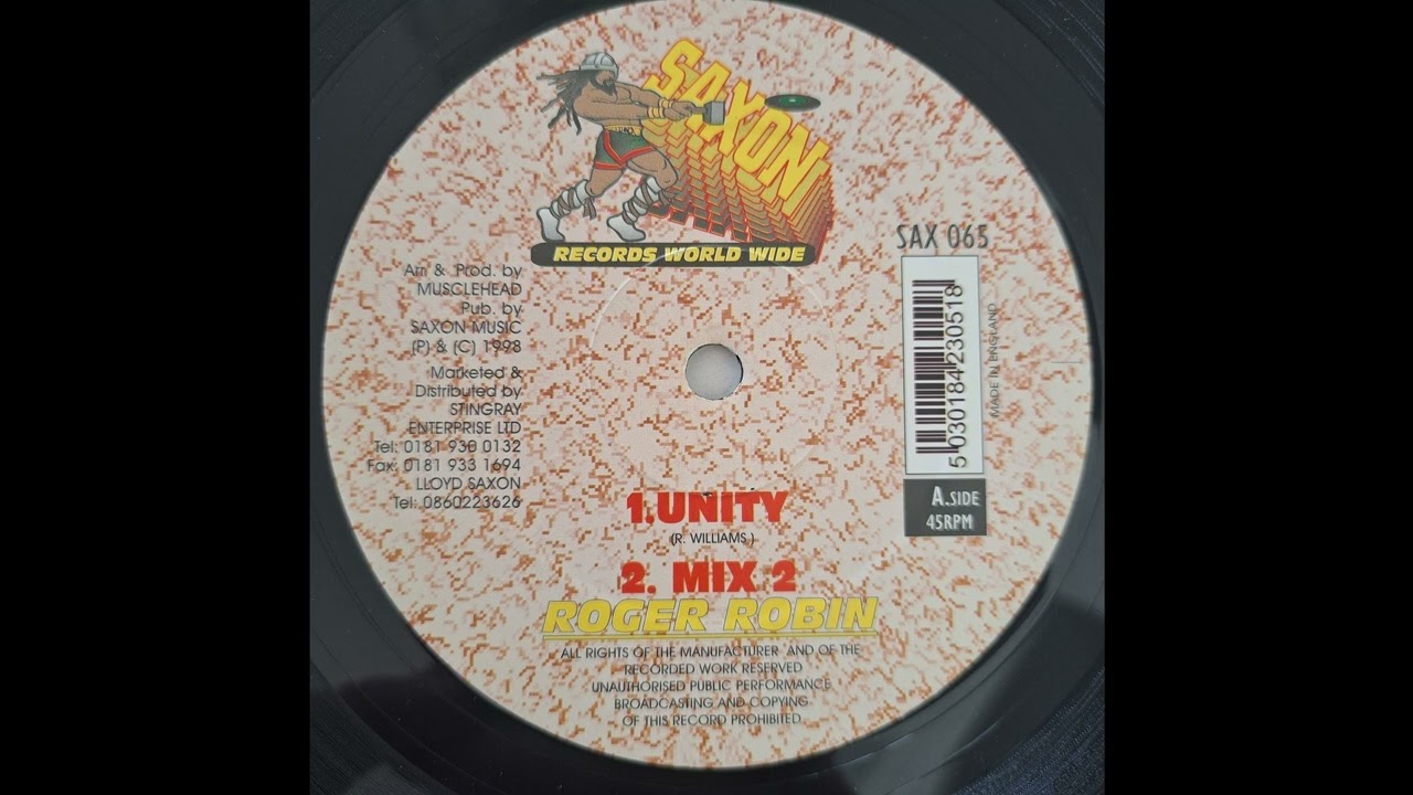 Roger Robin - Unity - Saxon 12inch 1998