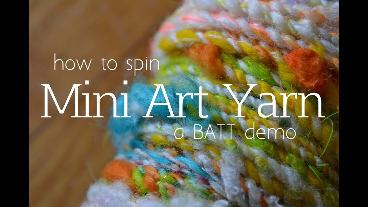 BATT Book Trailer: How to Spin a Minature Art Yarn