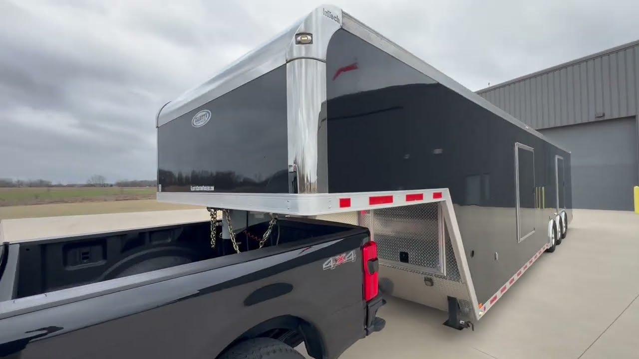 2014 inTech 42' Gooseneck Motorsports Car Hauler, Bring a Trailer Auction