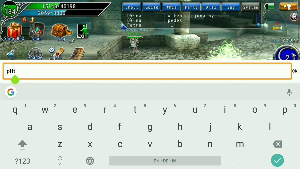 Ranger kok healer? XD my longest spar ever RPG AVABEL ONLINE