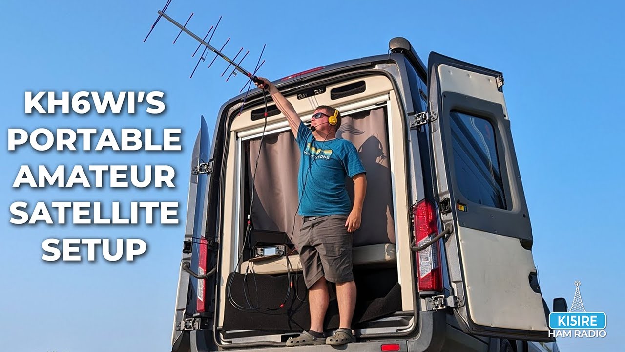 KH6WI's Unique Portable Amateur Radio Satellite Setup