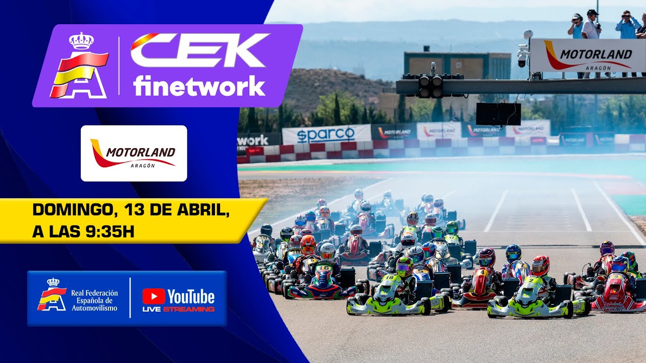 En directo: Karting #CEKFinetwork – MotorLand Aragón 2025 | Domingo