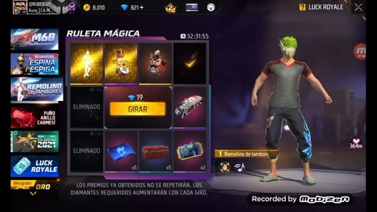 Mi primera  recarga de 1000 diamantes