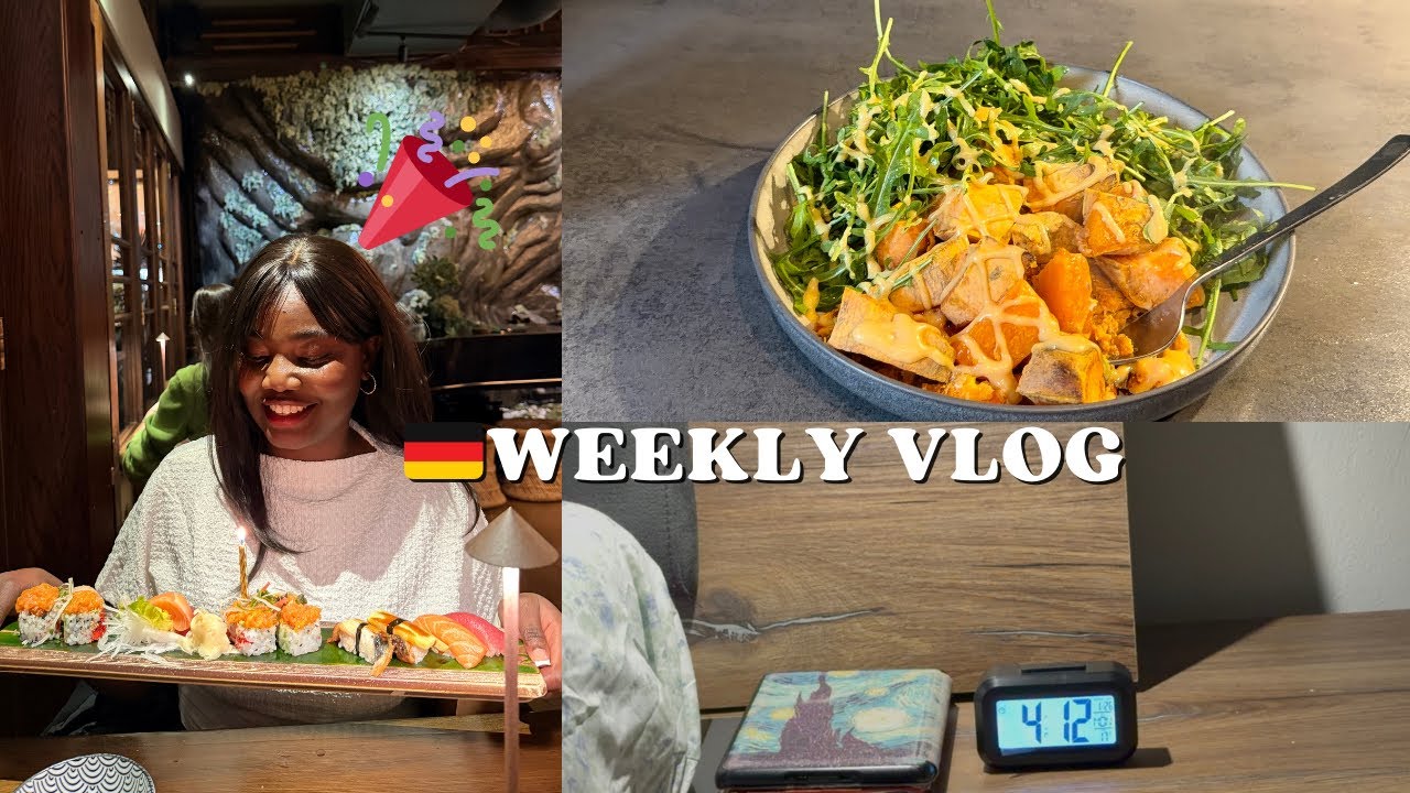 🇩🇪Weekly Vlog | Routines, Healthy Meals, morning walks, work-life, birthday Gifts and Dinner