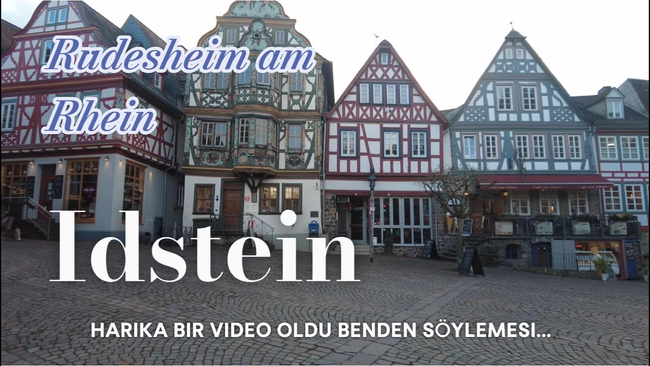 Almanya'da tam 1 ayımızı doldurduk, güzel bir havada Rüdesheim am Rhein ve güzeller güzeli Idstein.