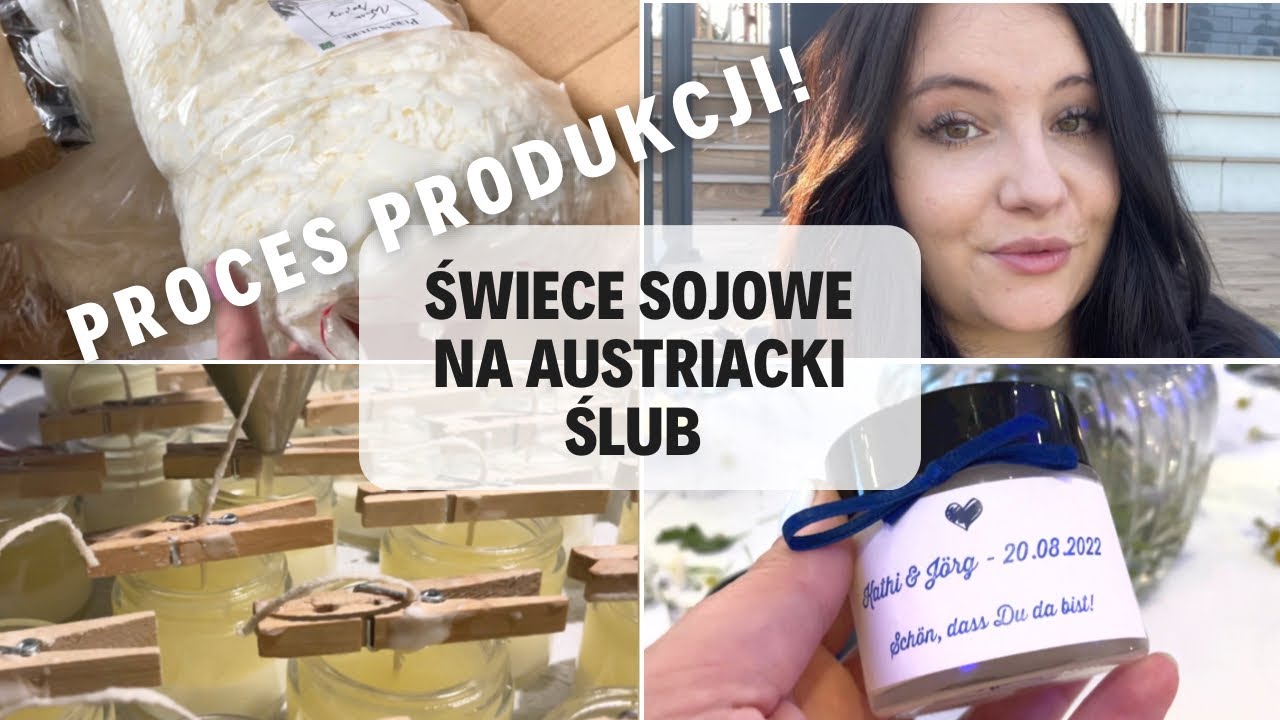 Produkcja świec sojowych - upominki na ślub