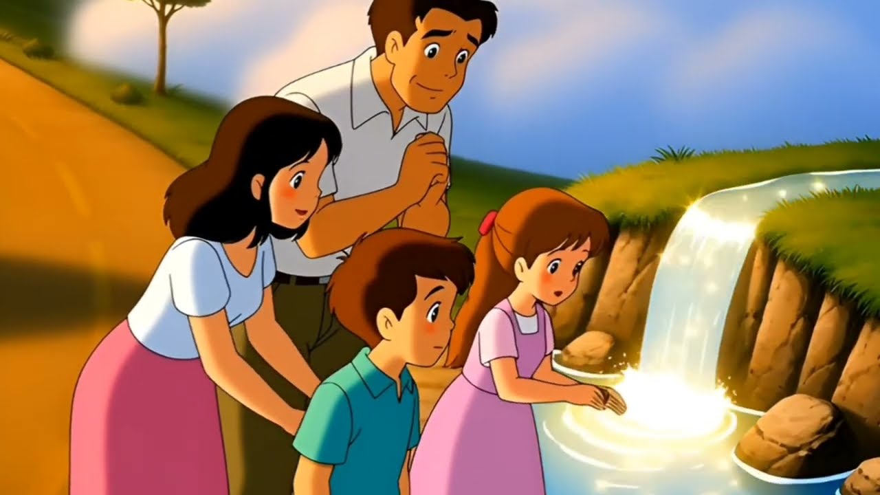“A Peaceful Family Bus Journey 🌿 | Ghibli Style Silent Travel Film | Relaxing Cinematic Story”