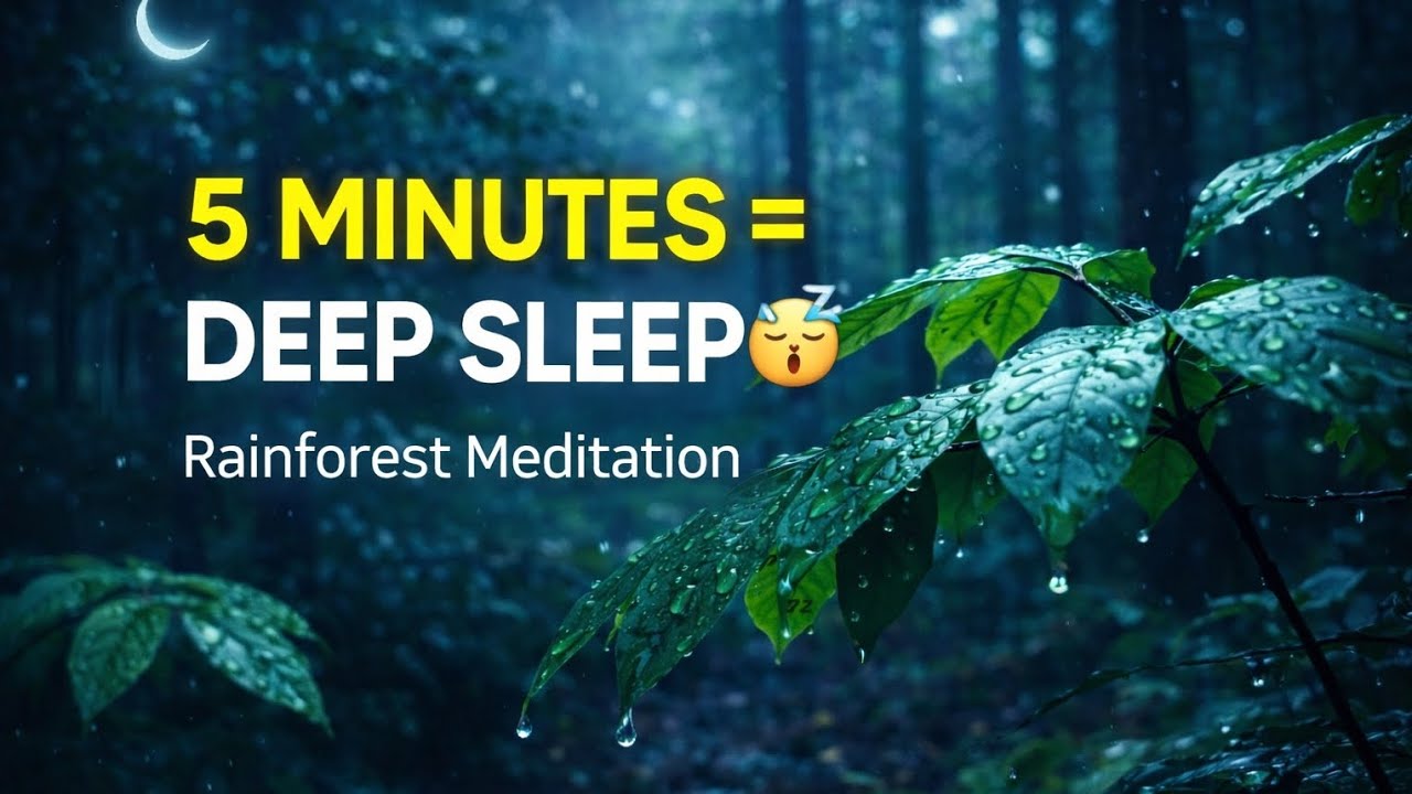 Rain Forest Meditation 🌧️ | Deep Sleep in 5 Minutes | Relaxing Nature Sounds
