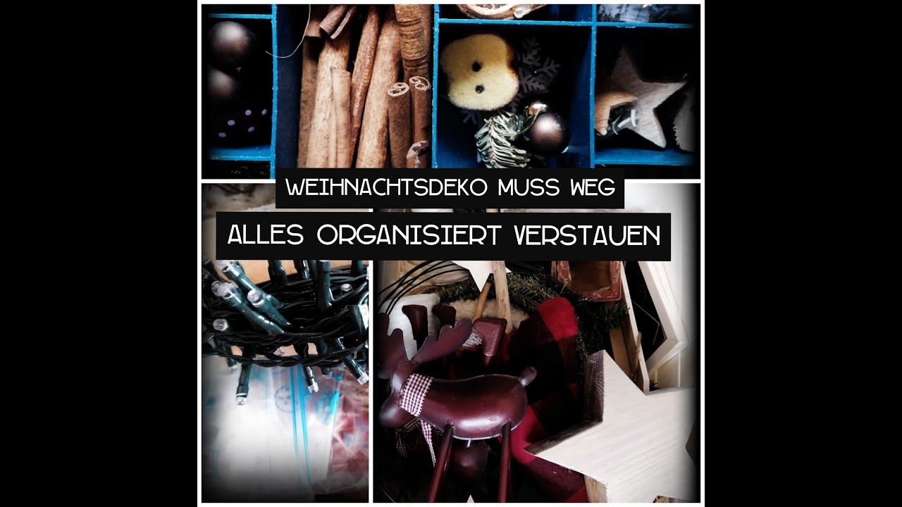 Weg mit der Weihnachtsdeko | Hacks zur organisierten Aufbewahrung | So leicht geht Ordnung