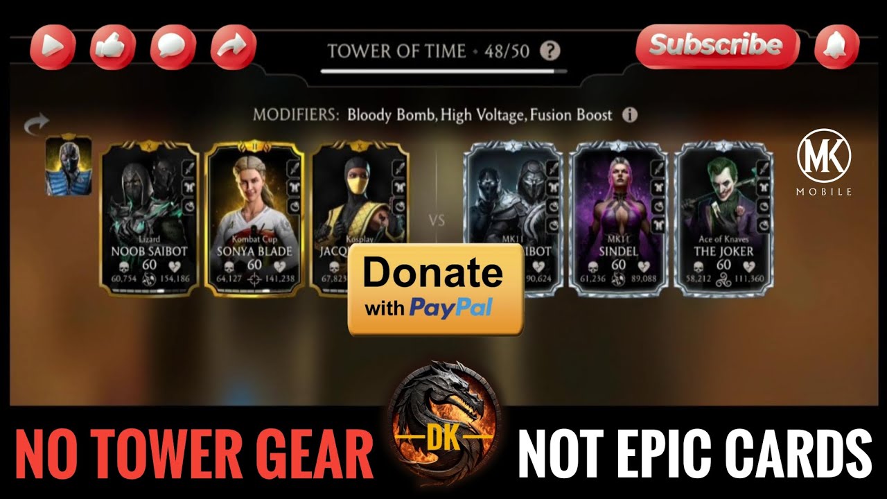 Tower of Time 48 & Reward 🎮 Mortal Kombat Mobile▫️MK Mobile▫️MKM 