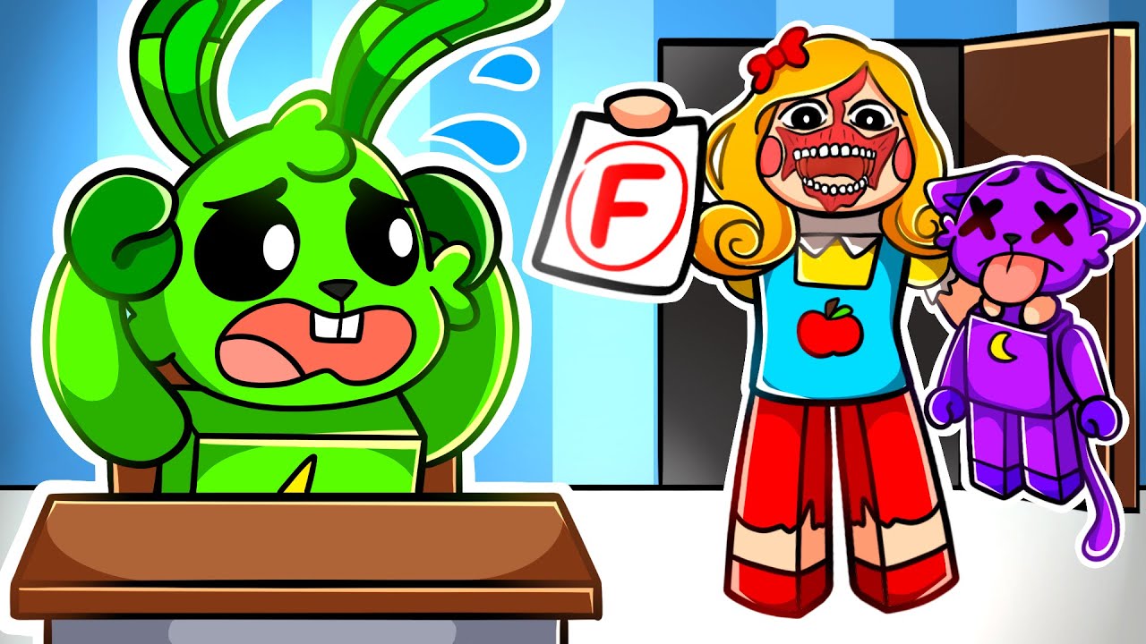 Hoppy Catnap e Dogday FOGEM da ESCOLA no ROBLOX!
