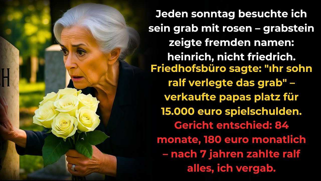 Friedhofsbüro: "Ihr Sohn verlegte das Grab" – 20.000 Euro Spielschulden, 15.000 für Papas Platz...
