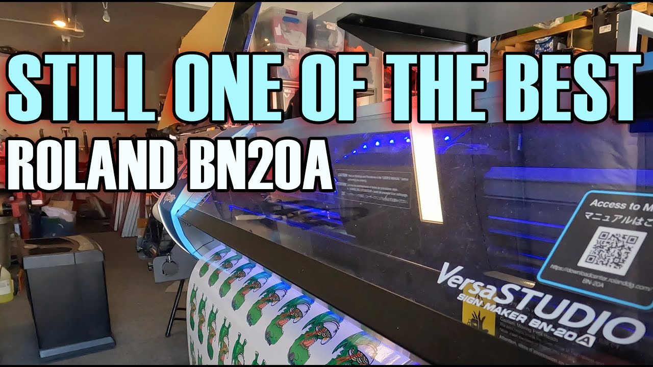 PRINTING A SMALL BATCH OF STICKERS - ROLAND BN20A (S:09/Vlog 045)