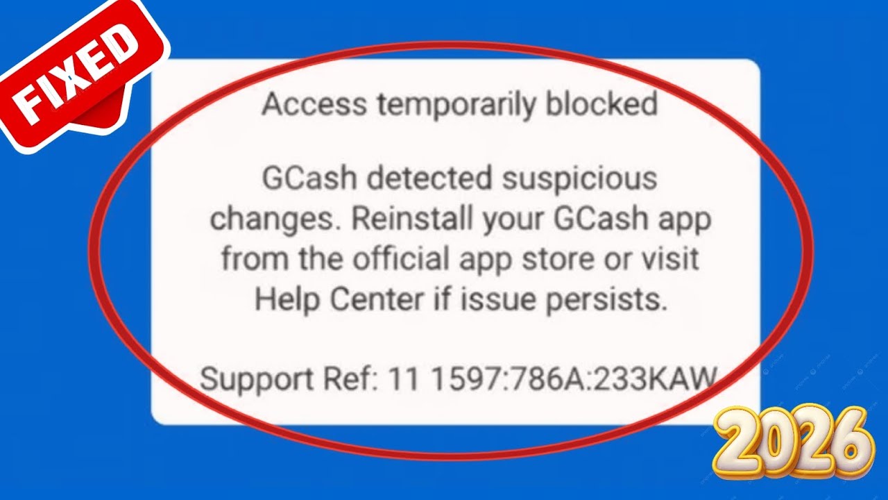 Fix GCash Access temporarily blocked.GCash detected suspicious changes