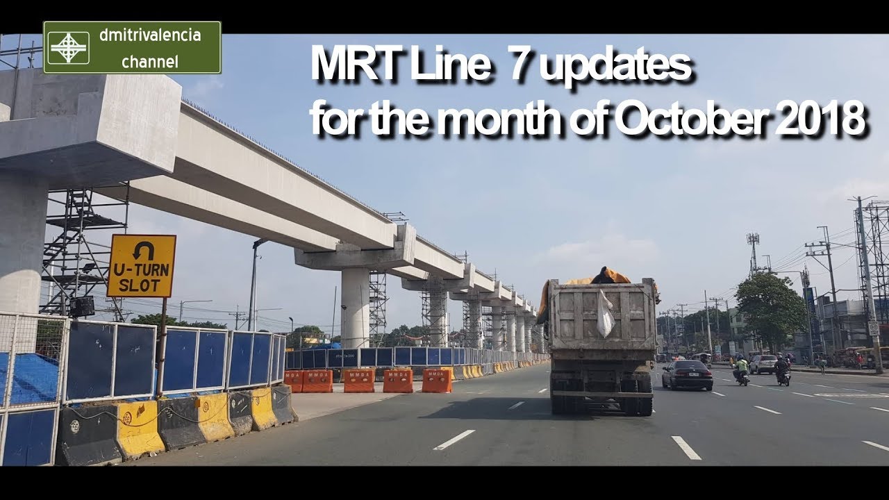 MRT Line 7 update for October 2018