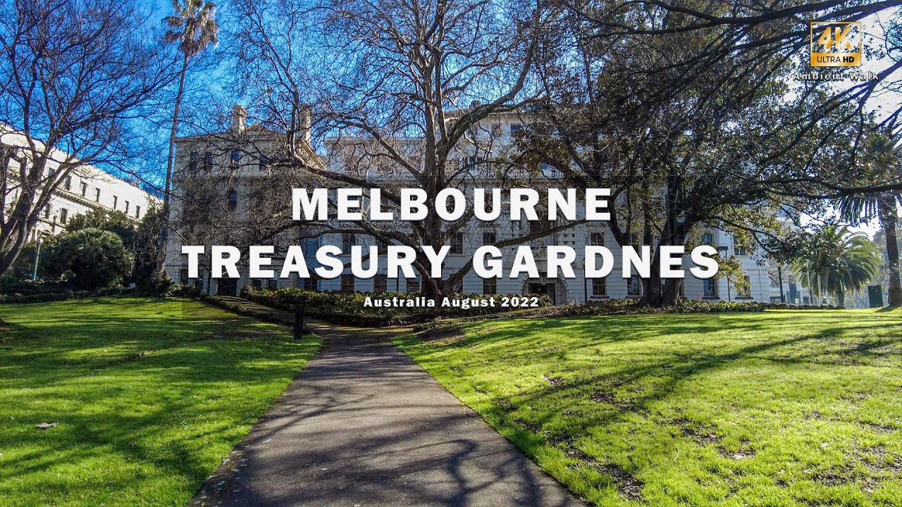 Melbourne Treasury Gardens - 4K Walking Tour