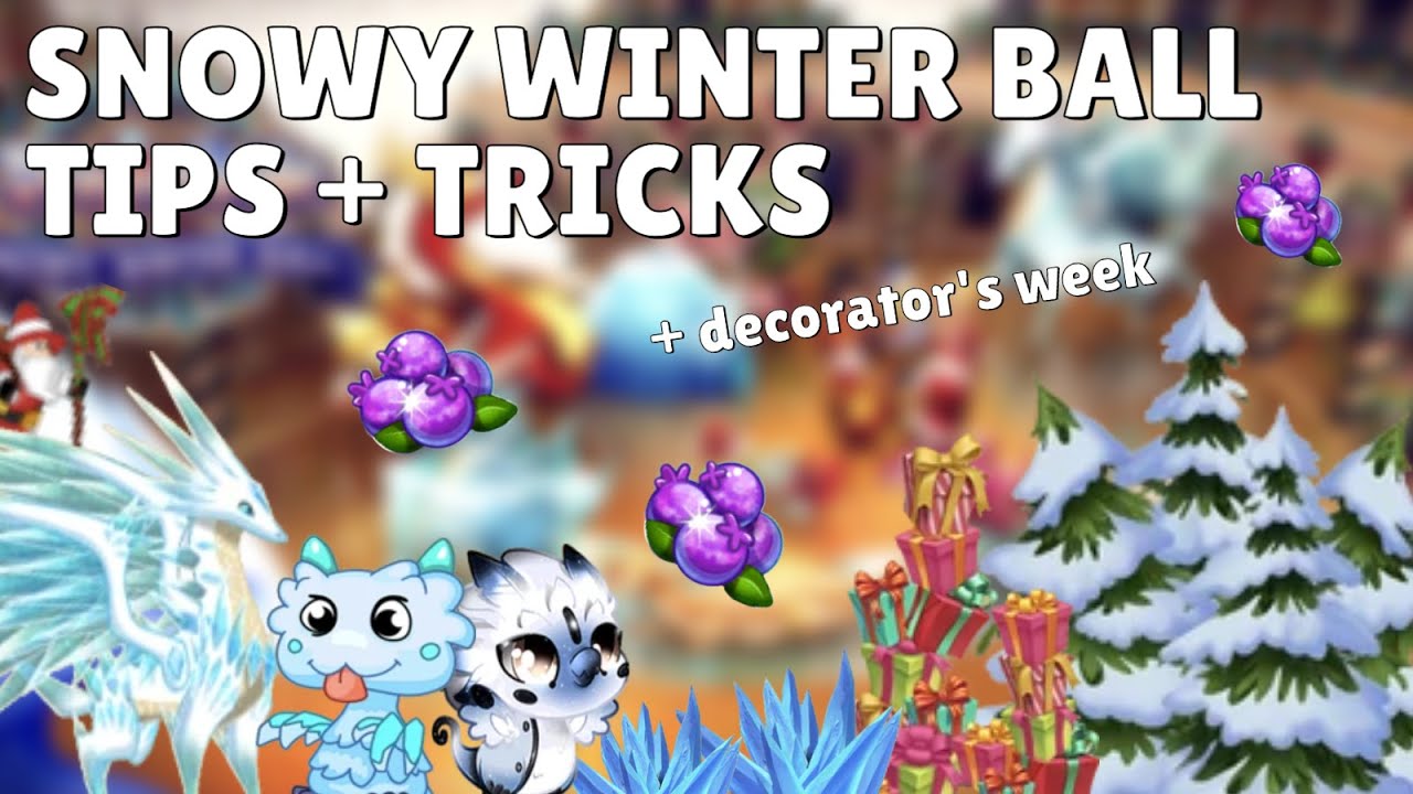 Snowy Winter Ball Overview, Full Breeding Guide, and Decorator's Week | DragonVale Winter Event 2023