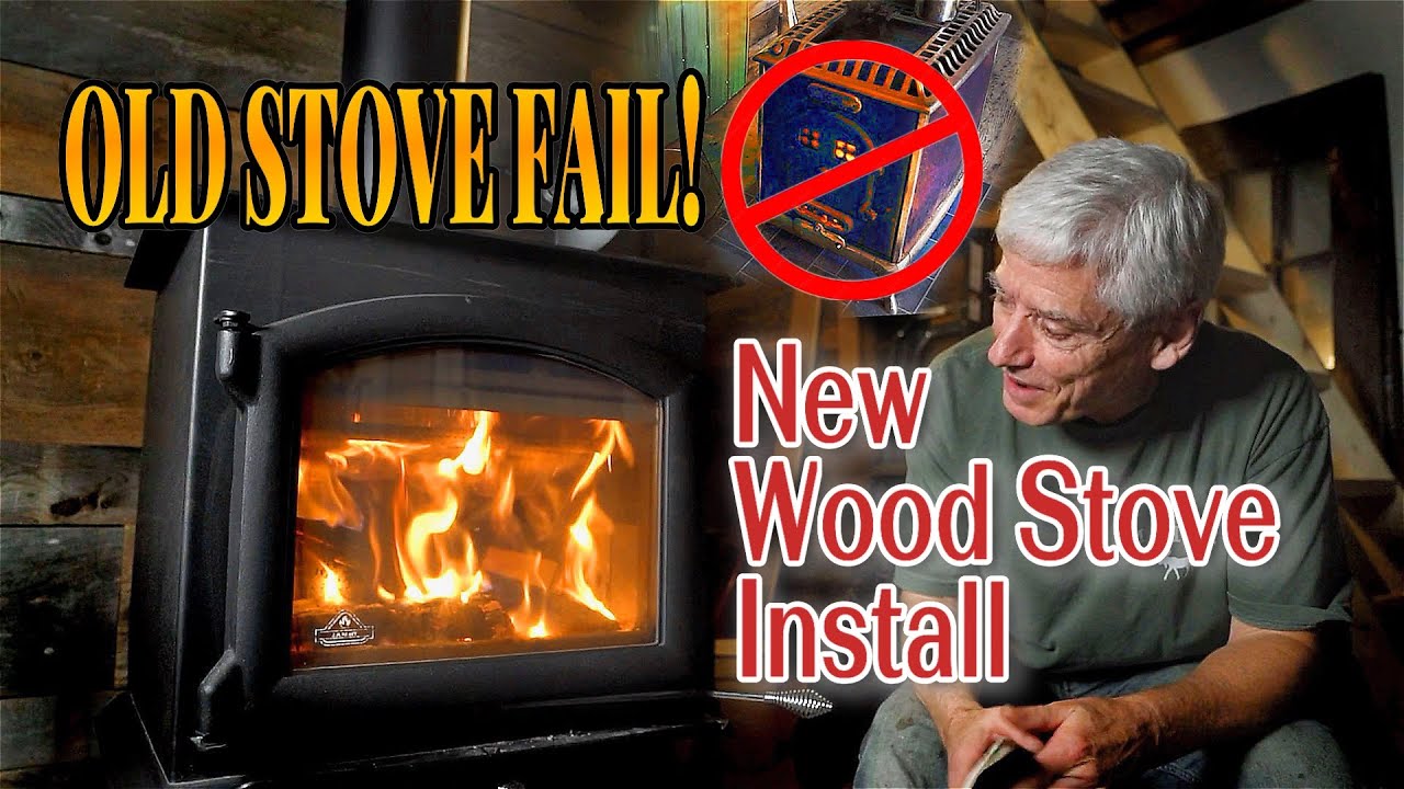 Old Stove Failed! New Wood Stove Install at Cabin