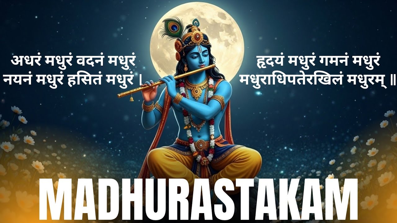 Adharam Madhuram | अधरं मधुरं |  मधुराष्टकम् (MADHURASTAKAM) Krishna Bhajan | Bhakti Song
