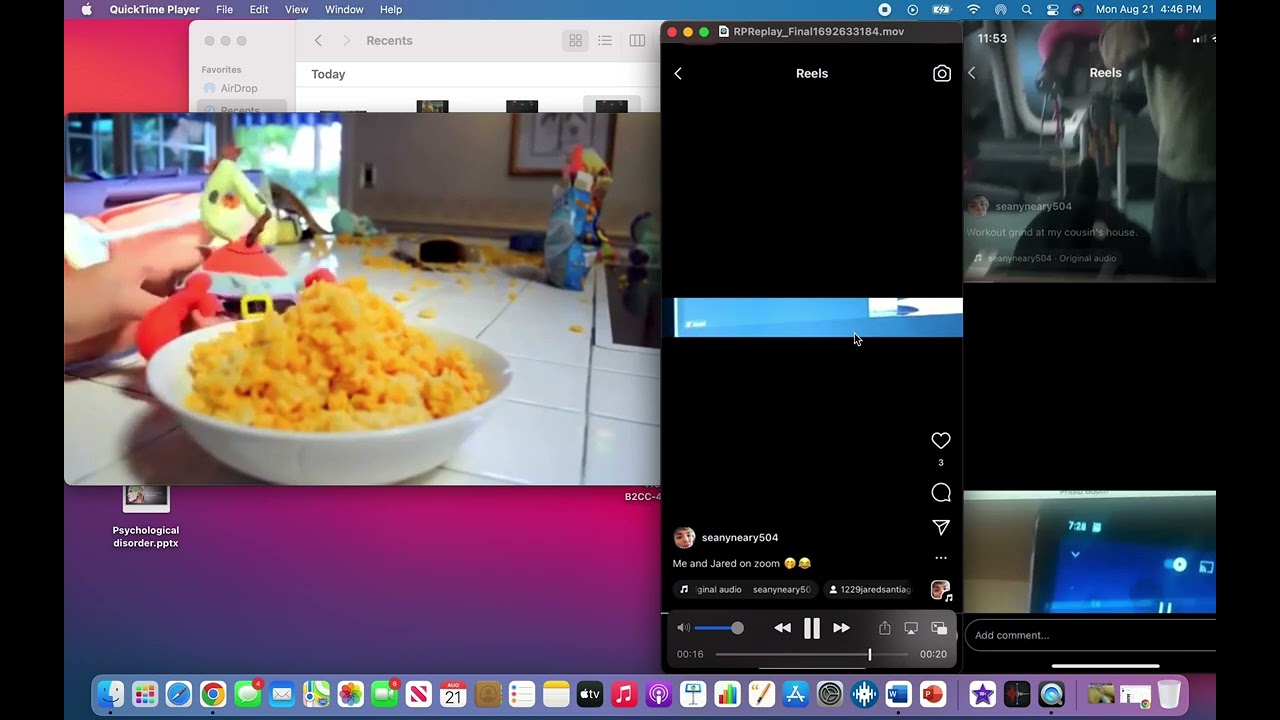 Seany/Zoom bloopers but Spongebob Mac and Cheese