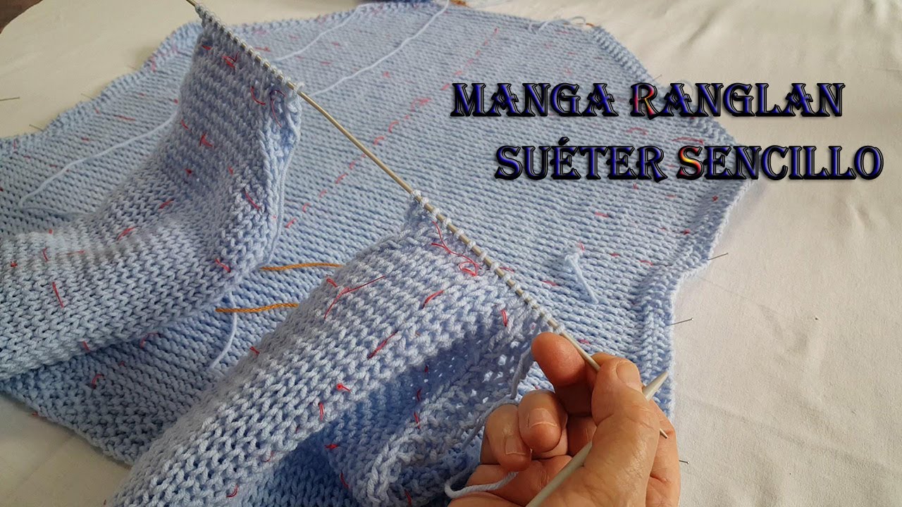 Manga ranglan, suéter sencillo para mujer