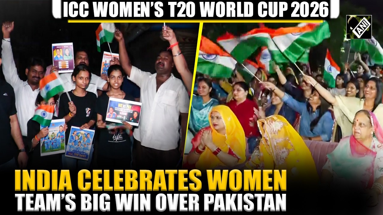 Celebrations Erupt as Indian Women&rsquo;s team Defeat Pakistan in High-Voltage T20 World Cup Match