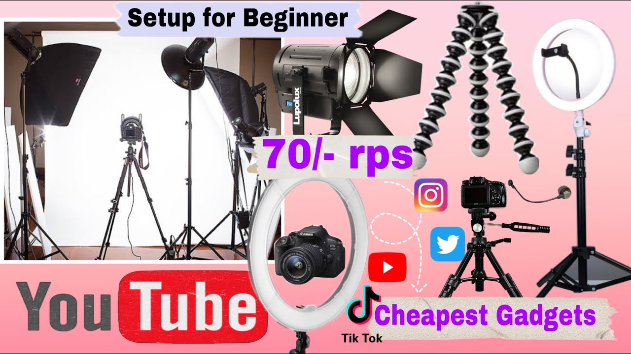 Sadar Bazar Cheapest Setup for *YOUTUBE/SHOOTING*||Sunday Market Delhi 2021||Tripod/Ringlight/Light|