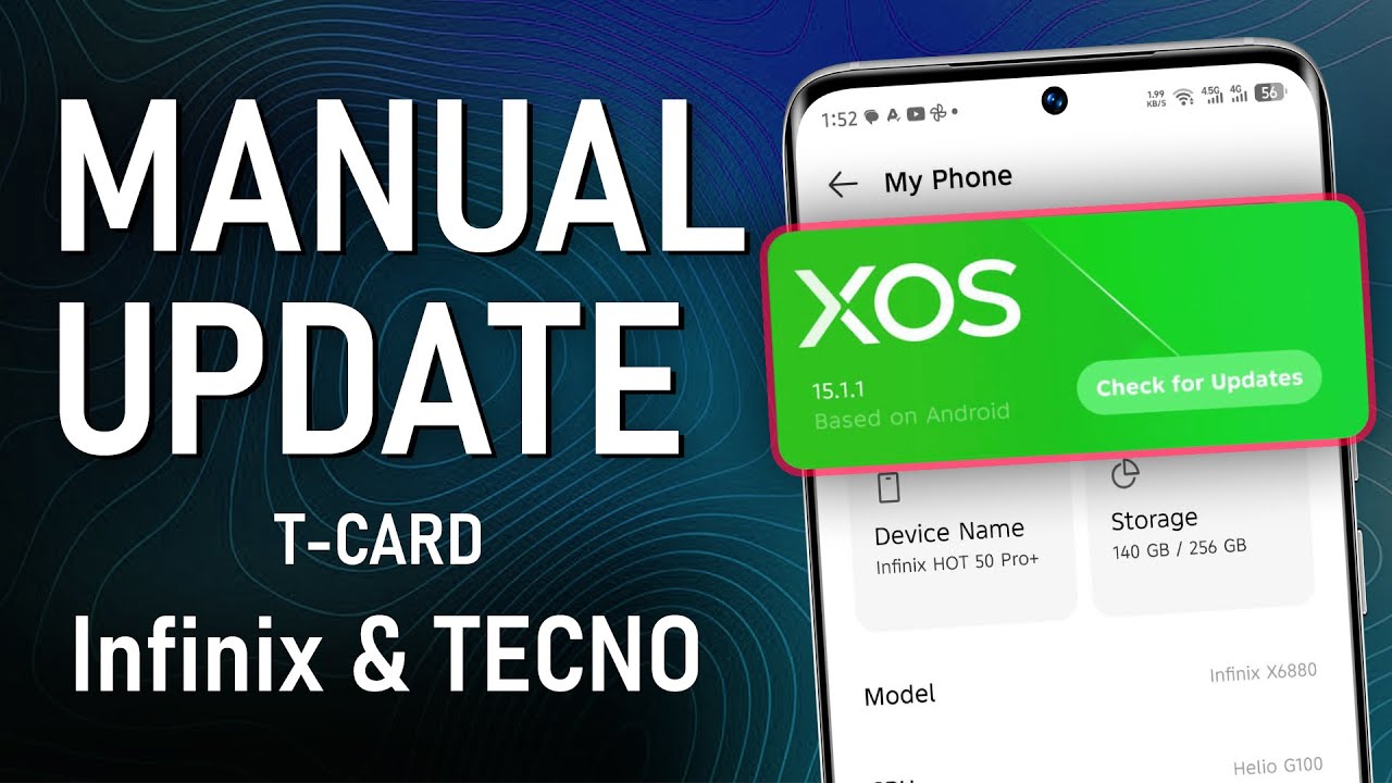 How to Update Infinix & TECNO Phones Manually via T-Card File | AUR TechTips