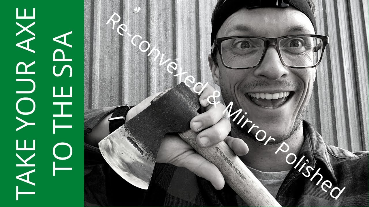 DIY TOTAL AXE MAKEOVER!!! Condor Scout Hatchet Gets Shiny New Convex Grind!