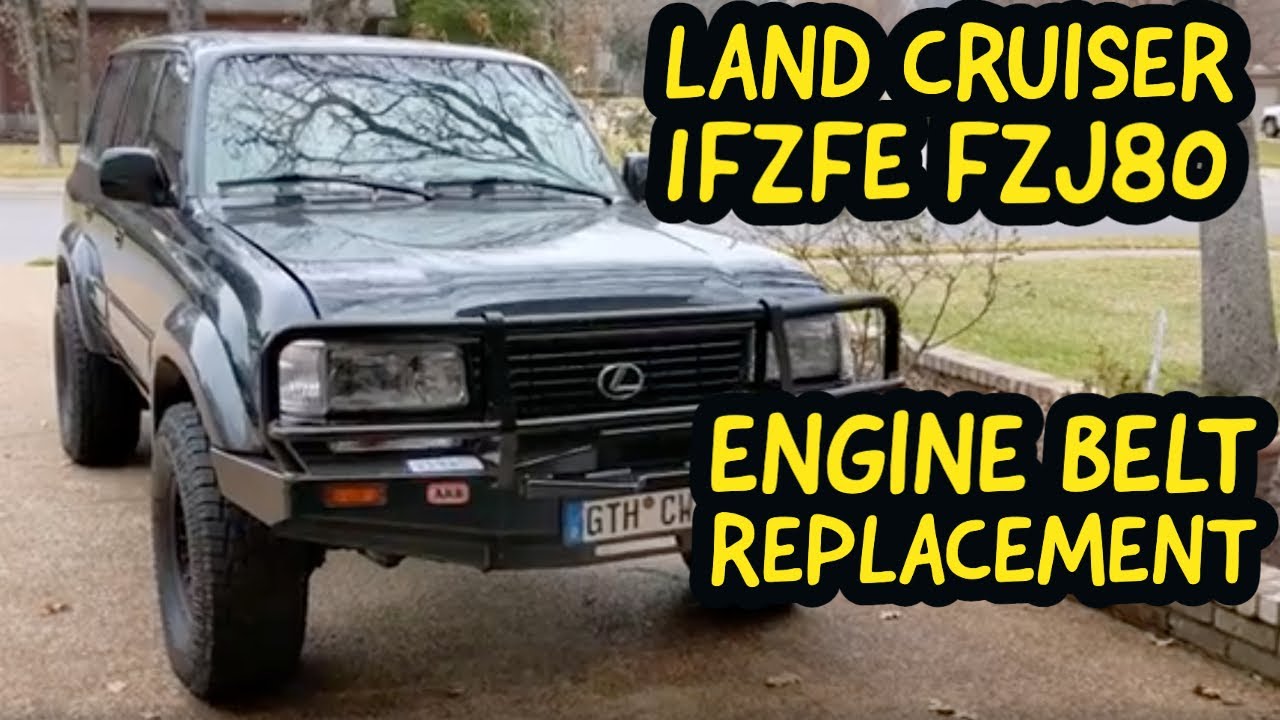 Land Cruiser Belt Removal and Replacement Toyota FZJ80 Lexus LX450