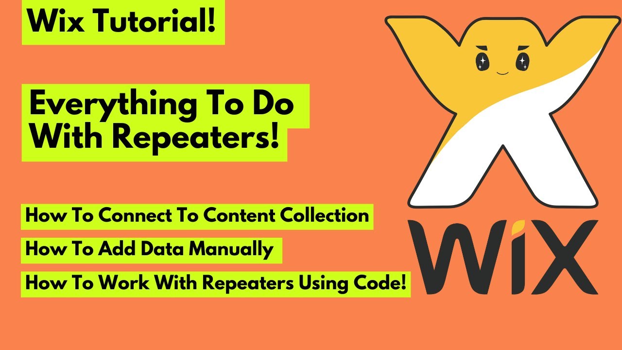 How to work with repeaters in Wix, How to connect Repeaters to Datasets and By Code!