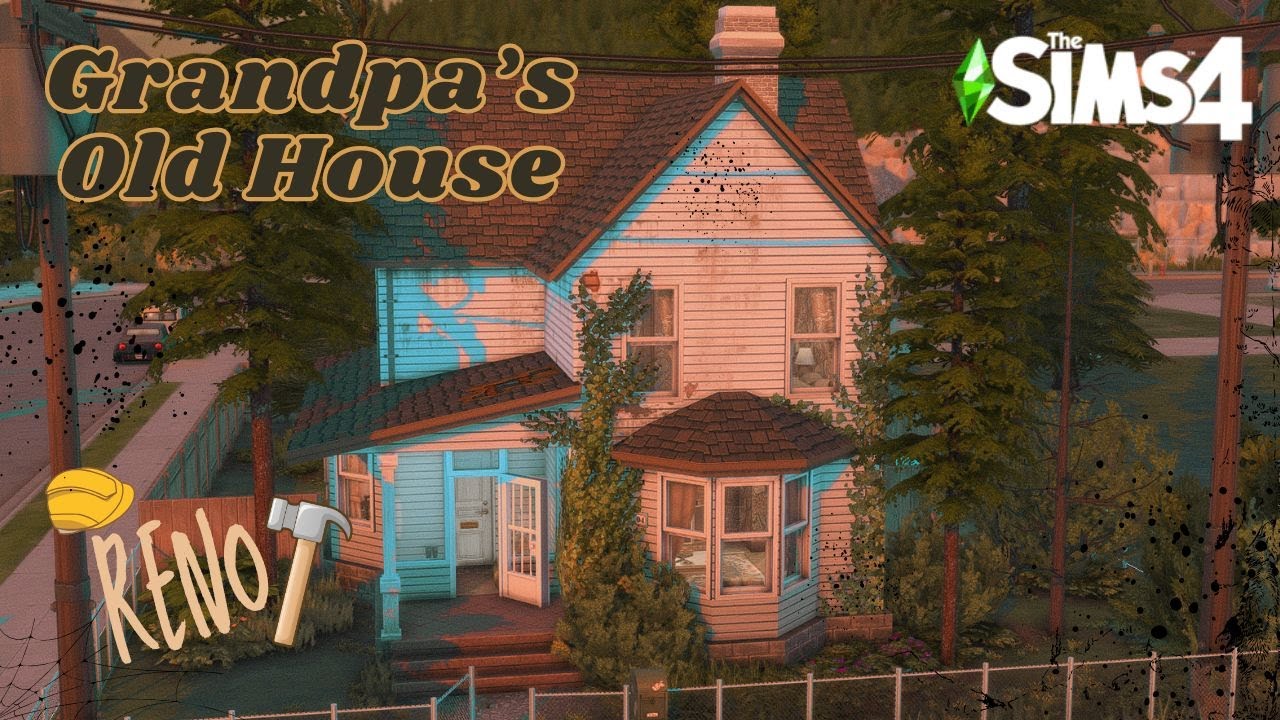 || Grandpa's Old House || Rundown Reno Build || Sims 4 || Speed Build || CC ||