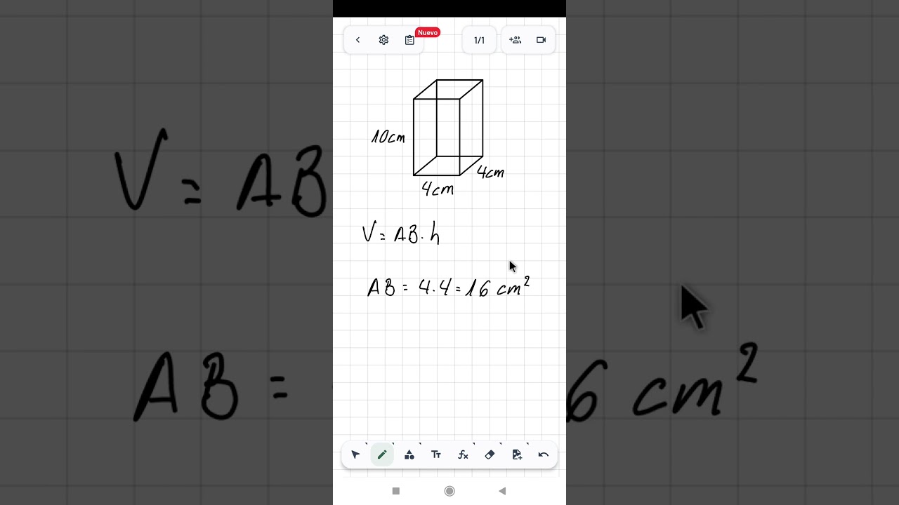C&oacute;mo calcular el volumen de un prisma de base cuadrada.