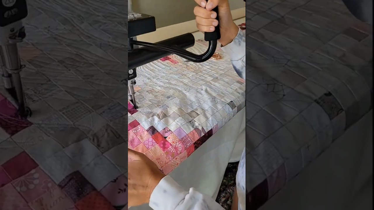 machine quilt hair #nataliabonner #quilting #longarmquilting