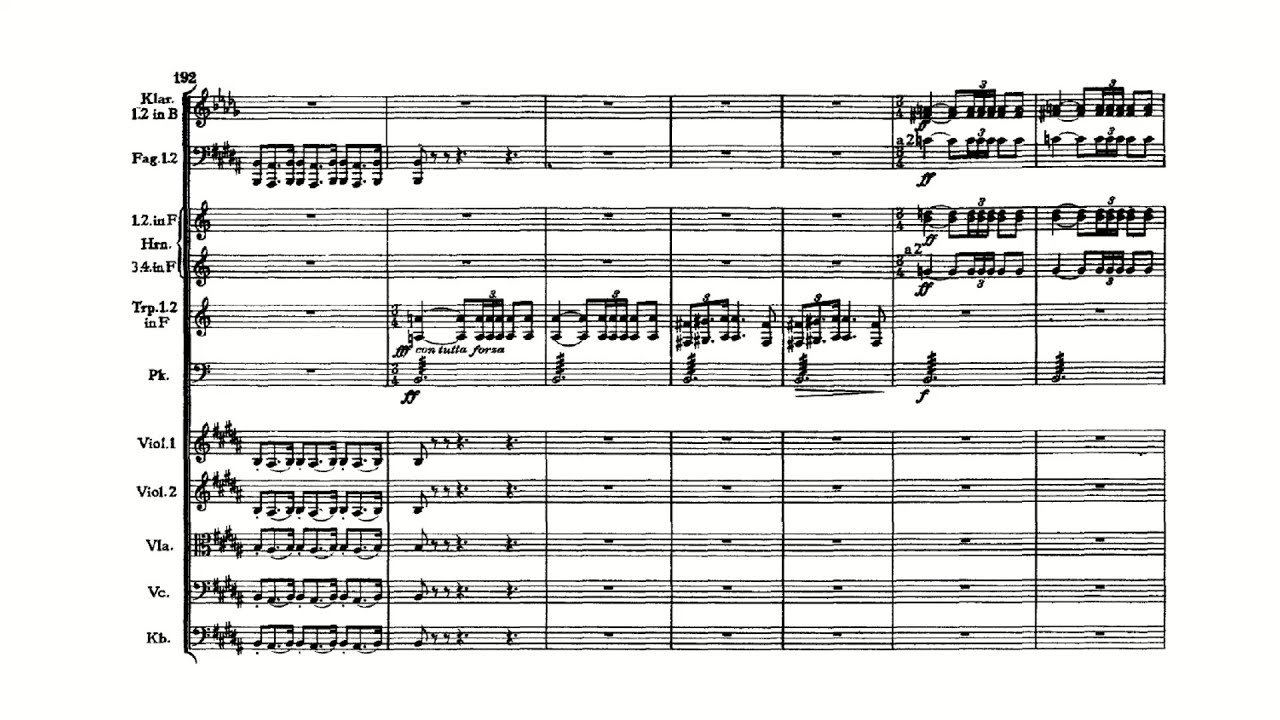 Чайковский - Симфония № 4 фа минор, соч. 36 (со счетом)