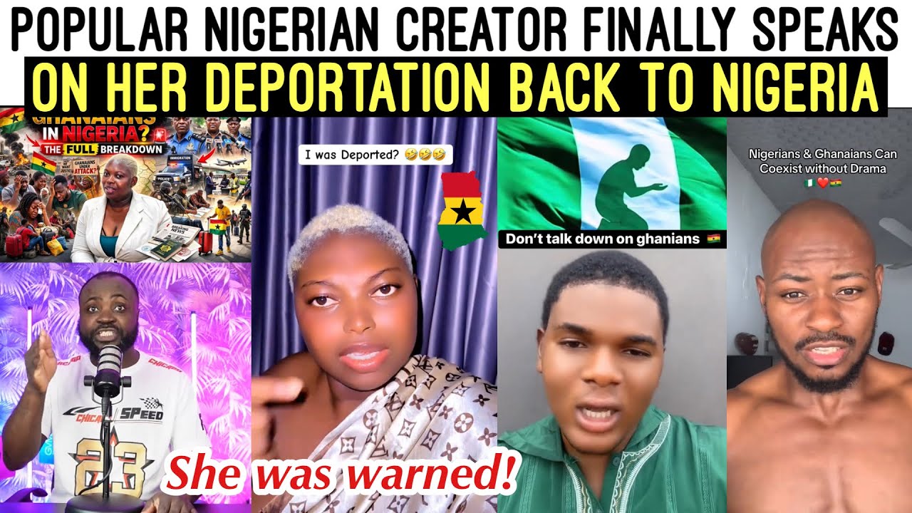 OMG‼️😭 POPULAR NIGERIAN CREATOR FINALLY SPEAKS ON HER DEPORTATION BACK TO NIGERIA 