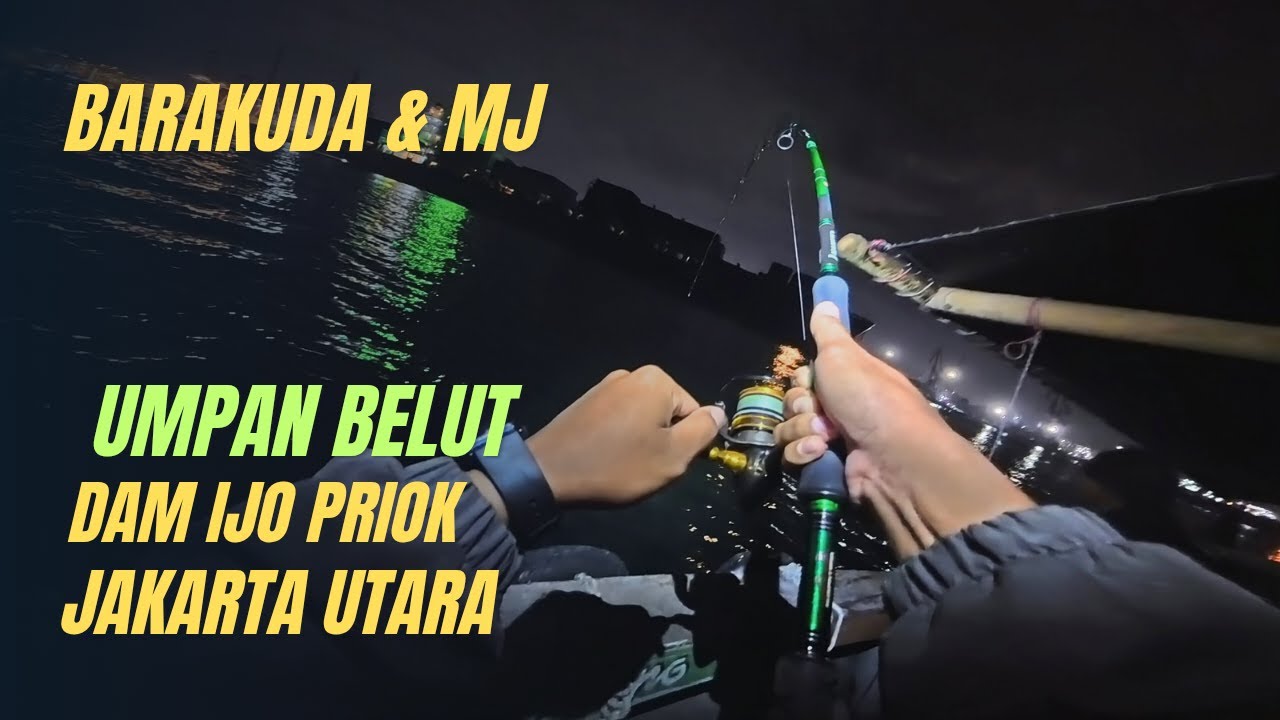 🎣 2 STRIKE! UMPAN BELUT Trolling Barracuda & Casting Mangrove Jack | Dam Ijo Tanjung Priok