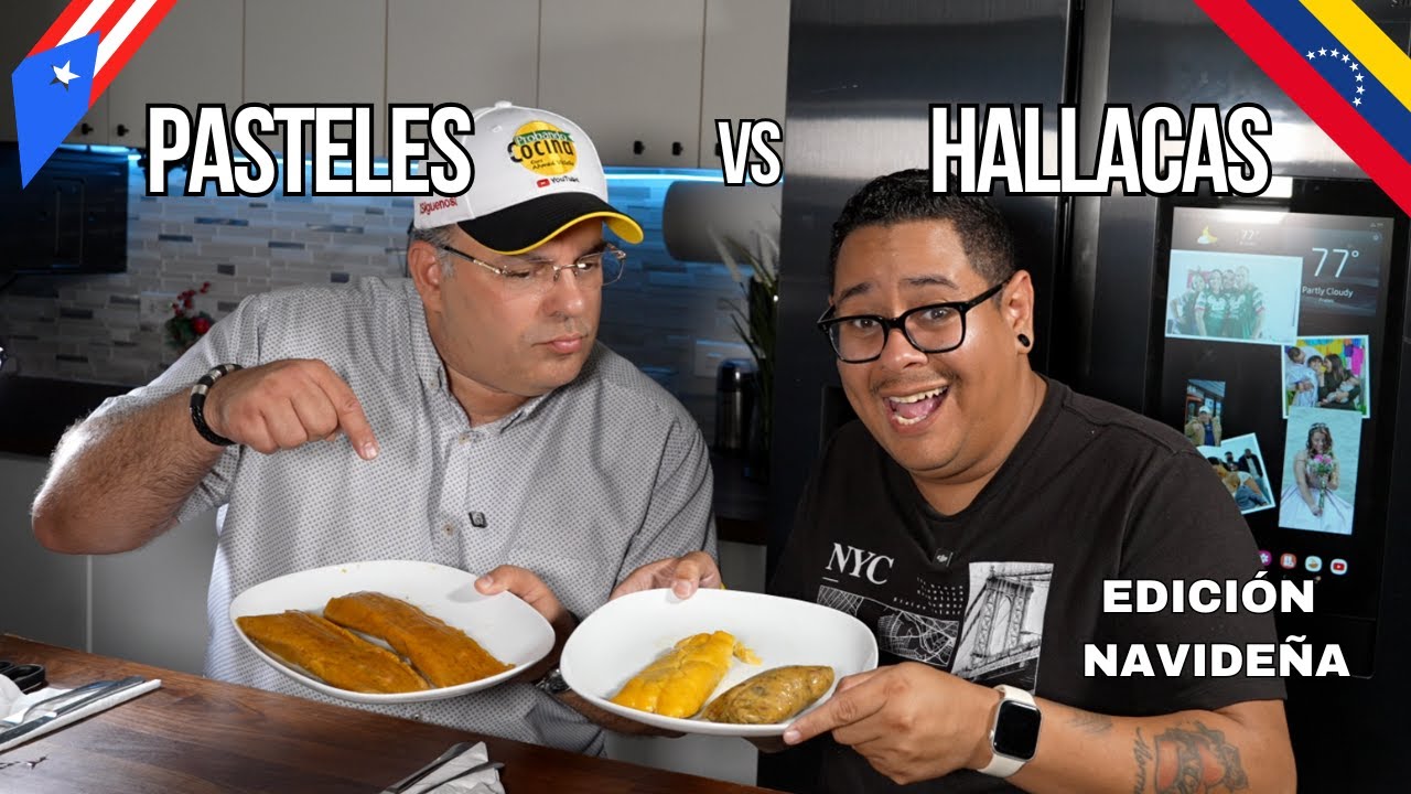 &iquest;Hallacas o Pasteles? Probando comida navide&ntilde;a de Venezuela 🇻🇪 y Puerto Rico 🇵🇷 ​⁠