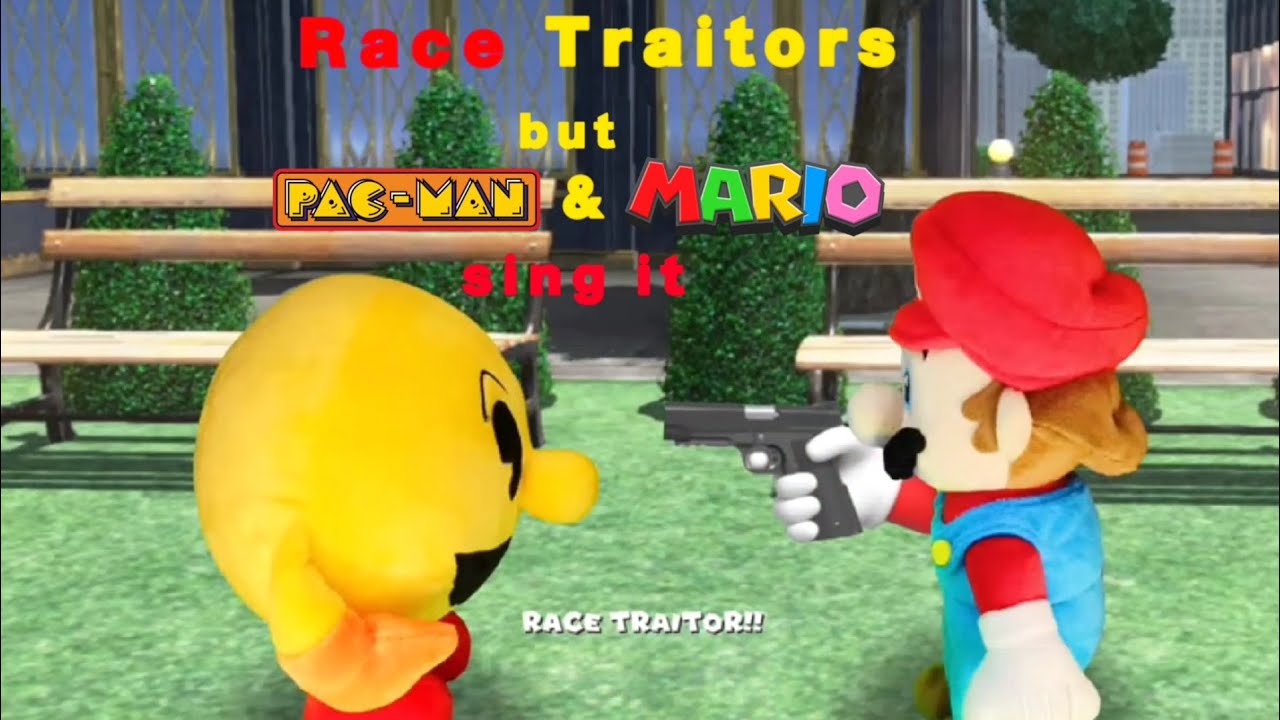 “You’re a… RACE TRAITOR!!!” [Race Traitors but Pac Man and Mario sing it]