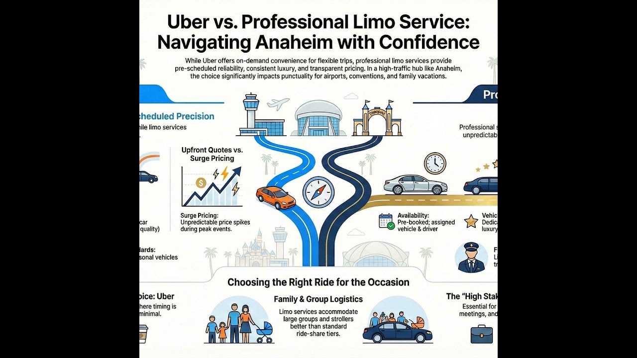 Uber vs Professional Limo Service in Anaheim: What Really Matters for Your Trip