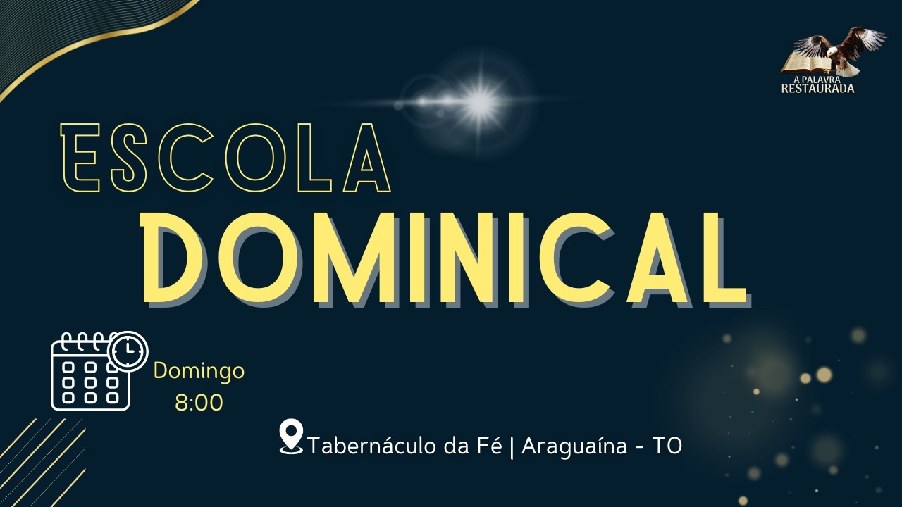 15.02.2026 | Escola Dominical | Pr. Gedson Cardoso