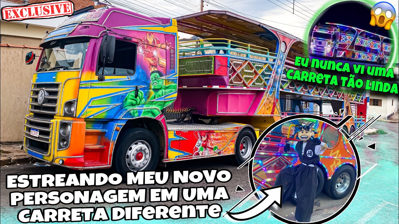 VLOG - UM DIA DE PERSONAGEM NA CARRETA DIVERS&Atilde;O 🤩
