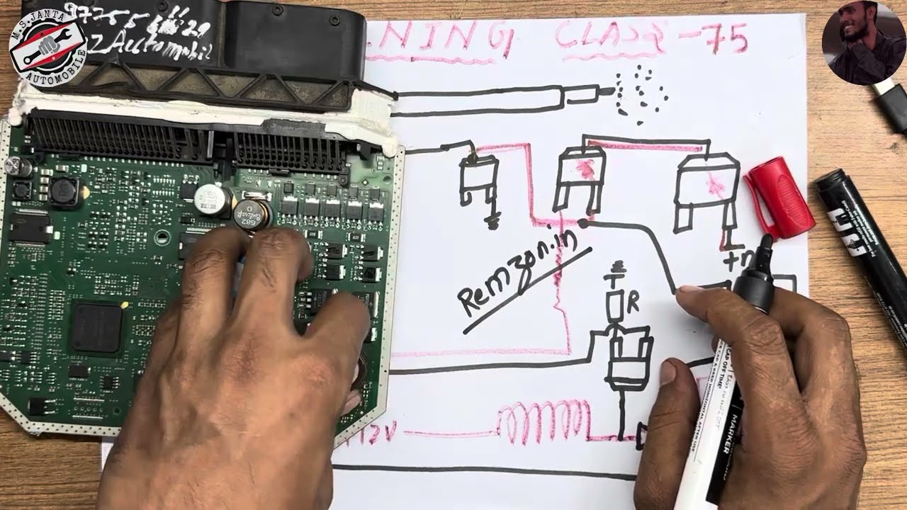 #75 Magnet Marelli ecm Injector section explain in unique way | PO Ds80 |48v & 12vhow to work in ecm